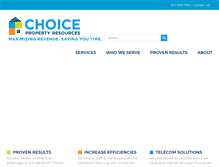 Tablet Screenshot of choiceprop.com
